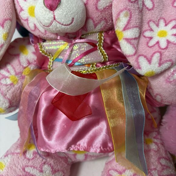 Build A Bear Pink 16" Plush Lot of 2 Bunny Rabbit Daisy & Disney Princess Bear C - Picture 3 of 16